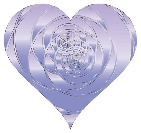 Purple Spiral Heart Clip Art Image Clipsafari
