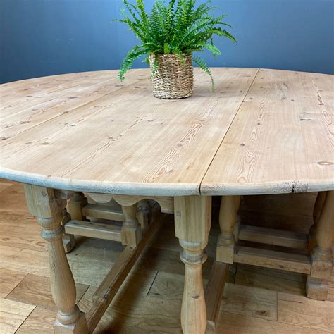 Gate leg Pine Table / Drop Leaf Table / Rustic Sideboard ...