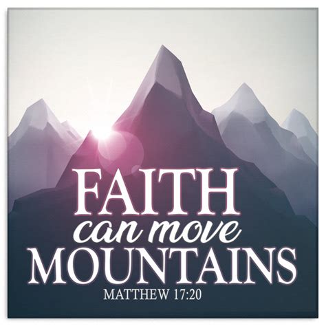 Faith Can Move Mountains Premium Canvas Christianstyle