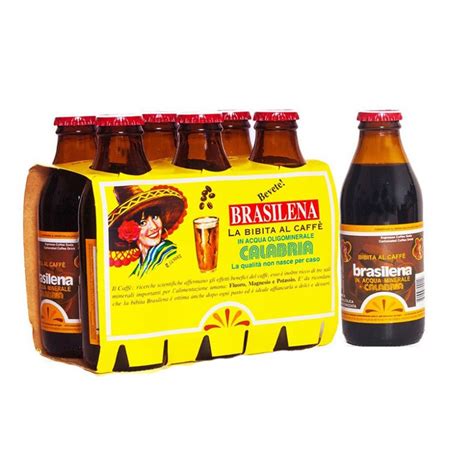 6 brasilena coffee drink in can 24 cl. 6 Carbonated Brasilena coffee drink bottle 18 cl