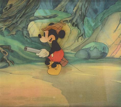Mickey Mouse Production Cel And Production Background From Little Hiawatha