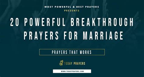 20 Powerful Breakthrough Prayers For Marriage Today Prayers