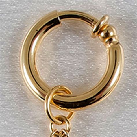 Buy The Womens Gold Non Piercing Labia Rings With Triple Teardrop