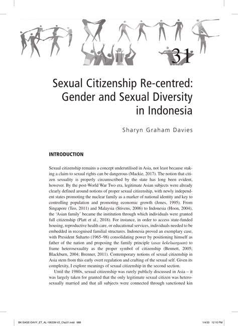 pdf sexual citizenship re centred gender and sexuality diversity in indonesia