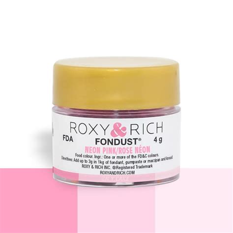 For a mottled finish, brush a very small amount of transfer adhesive sparingly onto shell. Neon Pink Fondust Food Coloring By Roxy Rich 4 gram