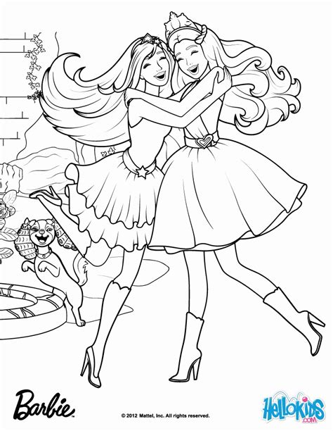 Barbie Princess And The Popstar Coloring Pages Coloring Home