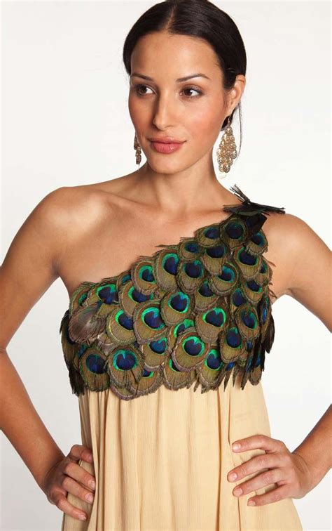 Peacock Feathers Peacock Feather Dress Fashion Feather Fashion