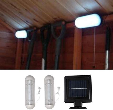 Led Solar Shed Light Solar Powered Rechargeable Garage Shed Work
