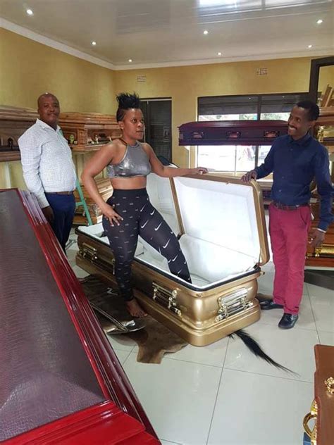 South African Pantless Dancer Wabantu Buys Herself A Coffin Ahead Of