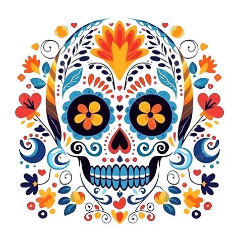 Halloween Dia De Los Muertos Holiday Traditional Mexican Day Of Dead