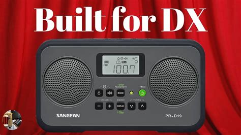 Sangean Pr D19 Radio Portable Blanc Noir Bleu Tuner Am Fm Batterie