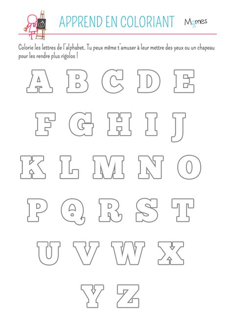 Coloriage De L Alphabet Momes Net