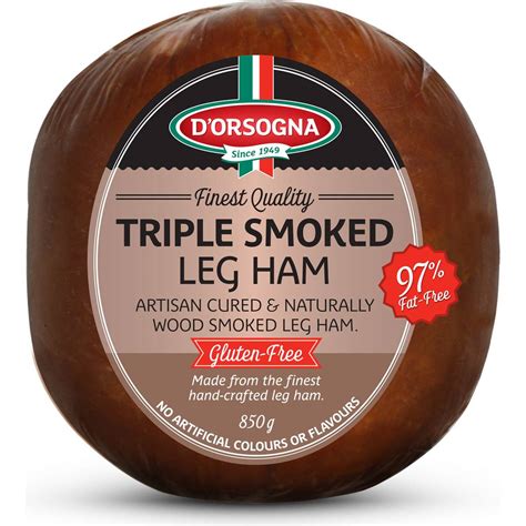 Dorsogna Triple Smoked Leg Ham 850g Woolworths
