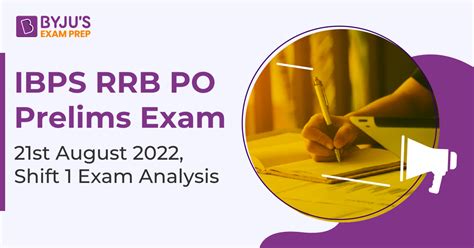 IBPS RRB PO Prelims Exam Analysis 21 Aug 2022 Shift 1 Difficulty