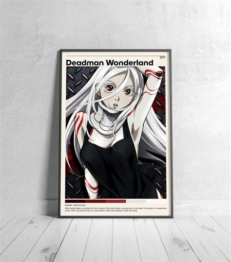 Deadman Wonderland Anime Poster Jinsei Kataoka Minimalist Etsy