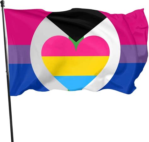 Bisexual Bi Demiromantic Panromantic Pride Flags Vivid Color Polyester