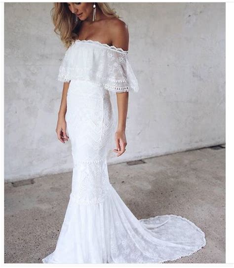 Lace Boho Wedding Dress Bohemian Lace Beach Wedding Dress Halter