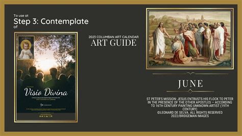 Columban Calendar Art Guide June 2023 St Peter S Mission Jesus