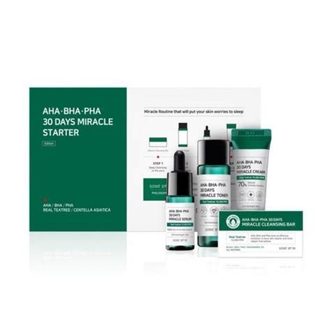 Some by mi is a brand that's been trending recently (especially on instagram), and they're a brand that believes good ingredients are the key to clearing up your skin. AHA BHA PHA 30 Days Miracle Starter Kit - The Ichigo Shop