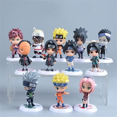 Naruto Figure Japanese Anime Pvc 6pcsset Collectible Action Figures