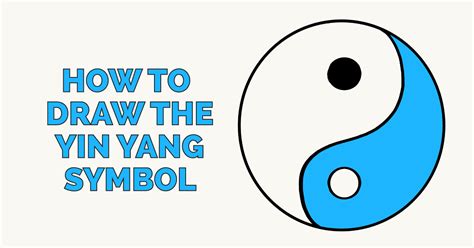 How To Draw The Yin Yang Symbol Really Easy Drawing Tutorial