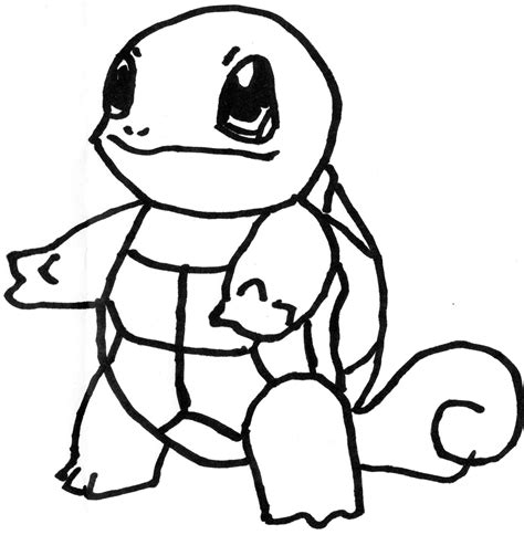 Squirtle Coloring Pages Sketch Coloring Page