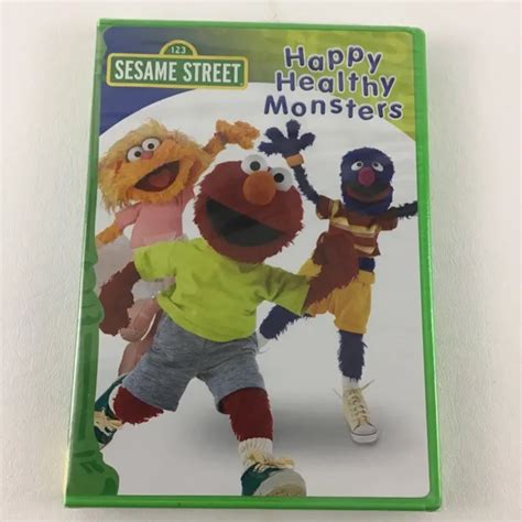 Sesame Street Happy Healthy Monsters Elmo Zoe Dvd Sing Along Songs Exercise New Picclick