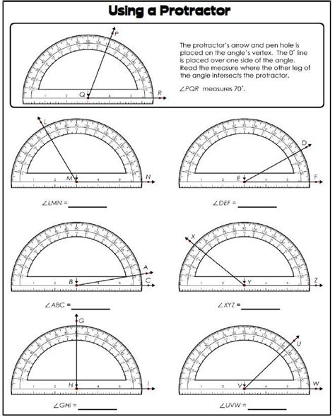 4th Grade Angles Worksheet