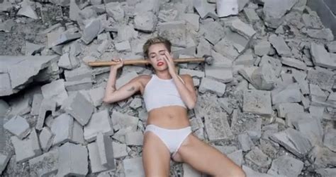 PHOTOS Miley Cyrus Naughtiest Wrecking Ball Moves