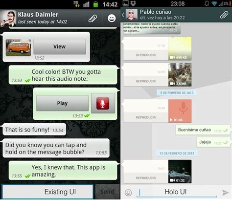 You can save status, delete status or cancel selection. Whatsapp for Android gets a new beta version, brings Holo ...