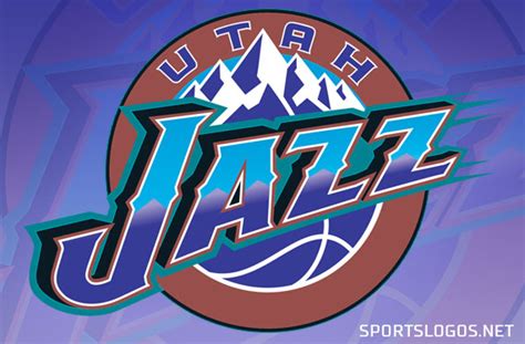A virtual museum of sports logos, uniforms and historical items. Utah Jazz Logo Mountain