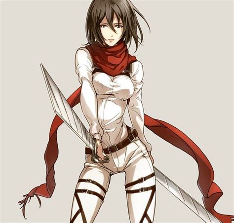Mikasa Ackerman Shingeky Kyojin Titanes Anime