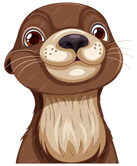 Premium Vector Cute Otter Cartoon Character