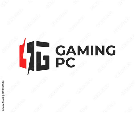 Gaming Pc Logo Design Gaming Desktop Computer Vector Design Custom