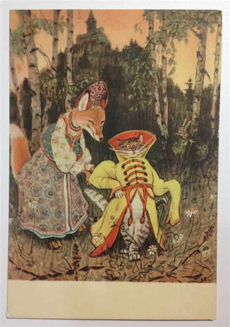 Children Postcard Childrens Illustrations Folk Tale Etsy Fairytale
