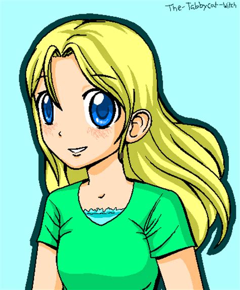 Manga Girl Drawn On Ms Paint By The Tabbycat Witch On Deviantart