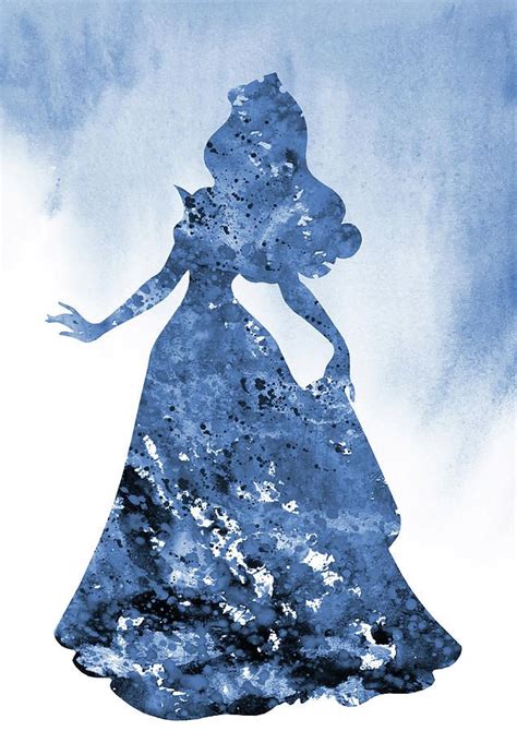sleeping beauty blue by erzebet s disney princess art disney fan art disney princess drawings