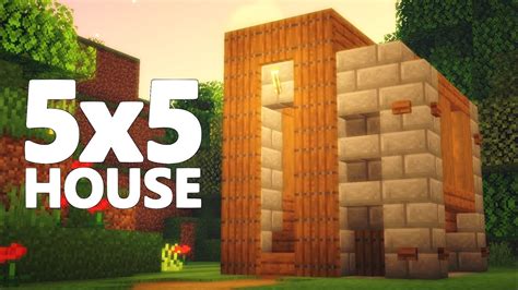 Stylish Minecraft 5x5 House Build Uncut Commentary Youtube