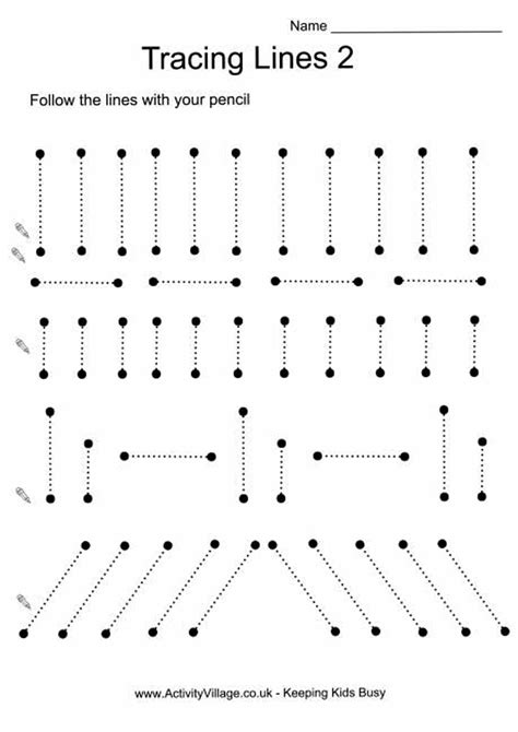 Printable Line Tracing Worksheet