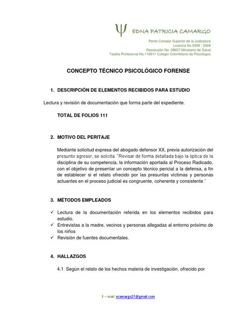 Plantilla Informe Pericial Pdf Jurisprudencia Médica Testigo Experto