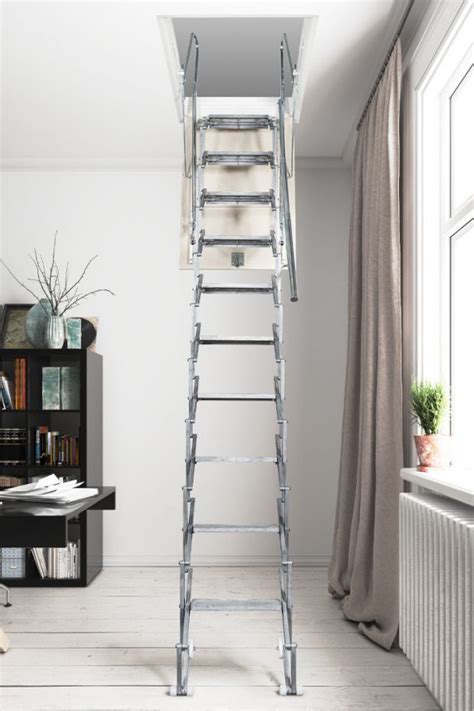 Fantozzi Alluminio Concertina Loft Ladder Loft Ladder Ladder Loft