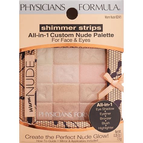 Physicians Formula Shimmer Strips Custom All In 1 Nude Palette For Face