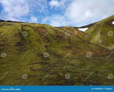Valley Of National Park Landmannalaugar Iceland Stock Image Image