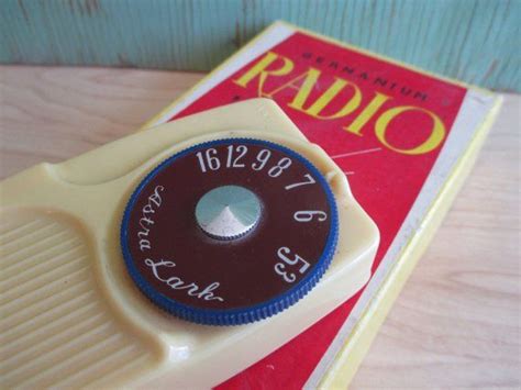 Vintage Astra Lark Germanium Crystal Radio In Original Box Etsy