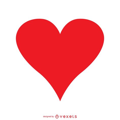 Isolated Red Heart Vector Download