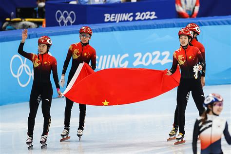 china win short track speed skating women s 3 000m relay bronze medal cgtn