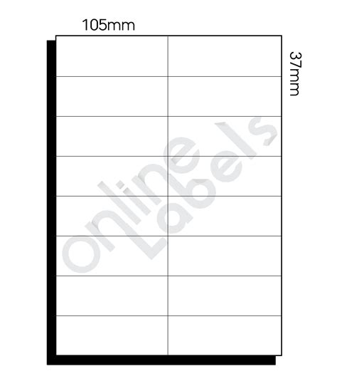 Word Label Template 20 Per Sheet A20