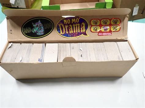Large Sleeve Full Of Vending Machine Stickers With Cardboard Sleeves