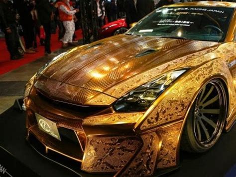 Godzilla The 1 Mn Gold Plated Customised Car On Display In Dubai