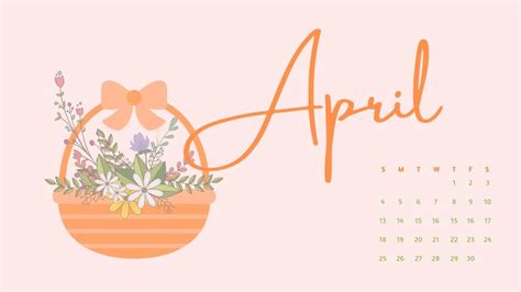April 2021 Calendar Desktop Background Wallpaper Desktop Wallpaper